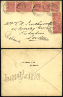 1901 (9 Dec) Envelope To London, Bearing 1898 Arms 1d (8 - Two Damaged), Tied By 'BULAWAYO/RHODESIA' C.d.s, No Other Mar - Sonstige & Ohne Zuordnung