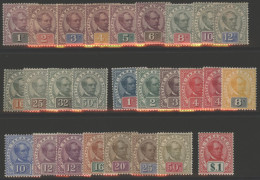 1888 Set To 50c (13 Vals), M (gum Toning, Hinge Remainders) And 1899 Set Of Twelve (plus 4c & 12c Shades) M, Cat. £700+ - Otros & Sin Clasificación