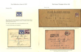 1913-38 Range Of Covers (32) Several Registered With A Variety Of Frankings & Destinations Etc. Attractive. - Andere & Zonder Classificatie