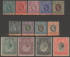 1921 MSCA Set, Fine M (3r Pencil Mark On Back), SG.73/85, Cat. £190 (13) - Otros & Sin Clasificación