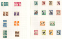 1937-63 M Collection On Leaves, Tidy Run Through Of Sets Incl. 1941 & 1942 War Effort Sets, 1954, 1959, 1961 Animals Def - Andere & Zonder Classificatie