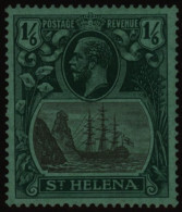 1927 MSCA 1/6d Grey & Green-green Showing The 'cleft Rock' Variety, Fine M, SG.107c. Scarce. Cat. £450 - Sonstige & Ohne Zuordnung