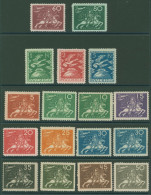 1924 50th Anniv Of UPU Complete Set Incl. The 10o Wmk Wavy Lines & The 30o Greenish Blue, Fresh M, SG.161/175, 162a & 16 - Andere & Zonder Classificatie