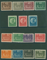 1924 Eighth Congress Of UPU Set, UM (single Short Perf On 60o), SG.146/160 (incl. SG.147a), Cat. £780. (16) - Andere & Zonder Classificatie