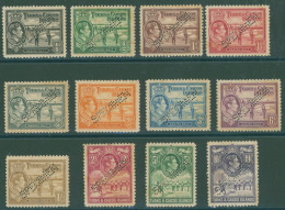 1938-45 Defin Perf SPECIMEN (12 Vals) To 10s (excl. 1x 6d & 1s), Part O.g Toned Gum, SG.194s/205s, Cat. £320. (12) - Other & Unclassified