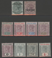 1888 ½d Dull Green (with Stop) M, SG.12, 1893 6d Dull Purple M (tone Spot), SG.16, 1884 Set To 4s M, SG.20/27. Cat. £455 - Autres & Non Classés