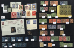 1840-1951 Collection On Hagner Leaves Incl. 1840 1d Black (2) One Four Margins, Others Have Three, 1858-79 1d Plates To  - Other & Unclassified