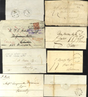 CHESHIRE 1785-1937 Chester Marks On Cover Incl. Very Good Strike Of The Scarce First Mileage On (worn) EL, 1813-26 Mainl - Autres & Non Classés