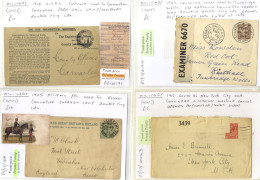 1905-08 Postcards With Different Curragh Camp C.d.s, WWI Censored Soldiers' Mail, POW Cover Ex Oswestry, 1918 Election C - Autres & Non Classés