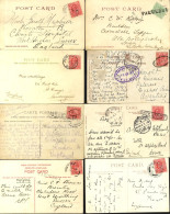 KEVII Postcards (12) With Different Paquebot Marks, Sea P.O, Ship Letter C.d.s Etc. Also KGV Items (5) Plus A Few Later. - Otros & Sin Clasificación