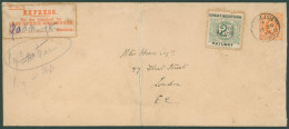 1910 G.W.R Envelope From Dawlish To London Franked By Manchester & Milford Railway 2d Green Adhesive Optd G.W.R With Tra - Andere & Zonder Classificatie