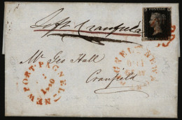 1840 April 29th Entire From Newport Pagnell, Bucks To Cranfield, Bedfordshire, Franked Pl.6 DC, Three Good To Large Marg - Otros & Sin Clasificación