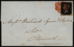 1840 Dec 21st Entire From London To Plymouth, Franked Pl.8 FB, Three Good Margins, Close Left Side, Well Tied With Bold  - Otros & Sin Clasificación