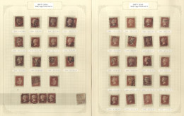 1858-79 1d Red Plate No. Set, Pl.71-225 (no Pl.77), Mainly With Light Pmks (Pl.225 Cancelled 'FB' - Foreign Branch, Few  - Otros & Sin Clasificación