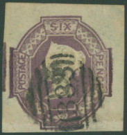 1854 6d Dull Lilac Large Margined Example With Barred Oval Numeral Cancel. SG.59, Cat. £1000 (1) - Andere & Zonder Classificatie