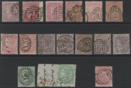 1855-57 Good To FU Range From 1855 4d Small Garter, Large Garter (7) + Inverted Wmk (perf Faults), 1857 6d (5), 1s (2) I - Altri & Non Classificati