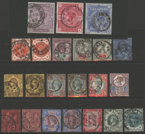 1883-84 2/6d, 5s & 10s Each VFU C.d.s Examples, 1887 Jubilee ½d To 1s Incl. Extra 2d, 3d, 4d, 6d & 9d Vals, All With Fin - Andere & Zonder Classificatie