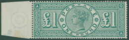 1891 £1 Green QA, Left Side UM Marginal Example (unfortunately With Vertical Crease), SG.212. (1) Cat. £5000 - Other & Unclassified