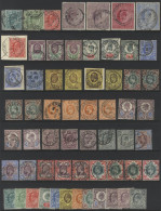 1902-11 ½d To 10s VFU Range (unsorted For Shades & Printings), Majority Fine C.d.s Incl. 3d (4), 4d G & B (4), 4d Orange - Other & Unclassified