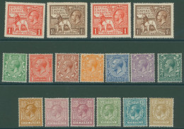 1912 Royal Cypher Defin Set M, SG.351/396, Plus 1924-25 Wembley Sets M, SG.430/3. (17) - Sonstige & Ohne Zuordnung