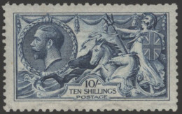 1915 DLR 10s Blue, Fine M (slight Gum Tone, Well Centred, Odd Short Perf), SG.412, Cat. £2500 - Other & Unclassified