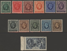 1934 Photogravure Set UM, SG.437/449 & 1934 Re-engraved 10s Indigo, Fine M Marginal Example Appears UM, SG.452. - Other & Unclassified