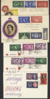 1933-63 Illustrated FDC's For 1953 Coronation (reg), 1957 Scouts Jamboree, 1958 Games (2) Pmk Cardiff Slogan & Llanberis - Andere & Zonder Classificatie