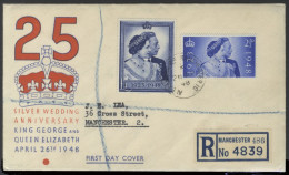 1948 Wedding Illustrated Registered FDC, Typed Address With Set Cancelled Alexandra Road, Manchester C.d.s. Cat. £425 - Altri & Non Classificati