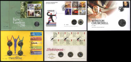 1994-2016 Royal Mail/Royal Mint Coin Cover Collection, Nice Run Through Incl. Several Better - Noted 2002 Games £2 (4),  - Other & Unclassified