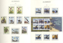 ALDERNEY 1983-2006 Appears Complete (apart From One Page In 2004) UM Collection Housed In A Hingeless Lighthouse Album.  - Other & Unclassified