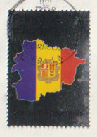 2023. ANDORRA. Drapeau. Bandera De Andorra, 2023, Argenté. Oblitéré 1 ère Qualité (AND.ESP) - Used Stamps