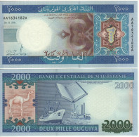 MAURITANIA   2'000 Ouguiya   P20   Dated 28.11.2011    "Fish + Camel"  UNC - Mauritanië