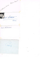 JEUX OLYMPIQUES - AUTOGRAPHES DE MEDAILLES OLYMPIQUES - CONCURRENTS DE SUISSE  - - Autografi