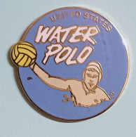 Pin's Water Polo United States Sports Aquatiques Natation Ø 3 Cm - Waterpolo