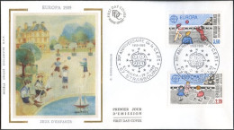 Europa CEPT 1989 France - Frankreich FDC5 Y&T N°2584 à 2585 - Michel N°2716 à 2717 - 1989