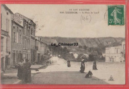 46 - LUZECH----La Place Du Canal---animé - Luzech