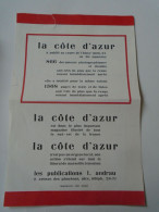 ZA456.12   La  Cote D'Azur I. Andrau - Nice    - Handwritten Letter In French On The Back 1928  Annecy - Manuscrits