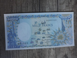 CONGO 1000 FRANCS P 10 1991 UNC SC NEW - Republiek Congo (Congo-Brazzaville)