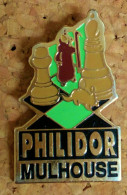 Pin's  Jeux D'échecs PHILIDOR Mulhouse - Jeux