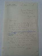 ZA456.14 Dr. Pomier - Nice    - Handwritten Letter In French On The Back 1928  Hotel Beau Rivage  Monte Carlo - Manuscrits