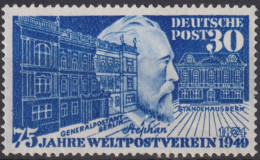 1949 Deutschland > BRD, ** Mi:DE 116, Sn:DE 669, Yt:DE 2D, 75 J. Weltpostverein, Heinrich Von Stephan (1831-1897) - Ungebraucht