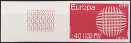 Europa CEPT 1970 France - Frankreich Y&T N°1637a - Michel N°1710U *** - 40c EUROPA - Non Dentelé - 1970