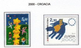 CROACIA 2000 - HRVATSKA TEMA EUROPA - 2 SELLOS** - 2000