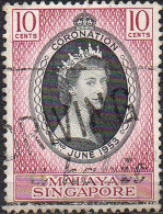 SINGAPORE 1953 Coronation - Singapore (...-1959)