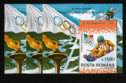 DPT1298v3- ROMÉNIA 1994- MNH (JOGOS OLÍMPICOS - LILLEHAMMER '94)_ X3 - Invierno 1994: Lillehammer