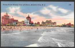 Atlantic City  New Jersey - Ocean Front Hotels From Off Shore Uncirculated Non Circulée - No 84443  By Jack Freeman - Atlantic City