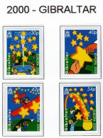 GIBRALTAR 2000 - TEMA EUROPA - 4 SELLOS** - 2000