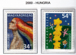 HUNGRIA 2000 - HUNGARY - MAGYAR - TEMA EUROPA - 2 SELLOS** - 2000