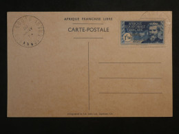 DD14 AEF   BELLE CARTE ARRIVEE DU  GENERAL DE GAULLE BRAZZA 1942 PETIT BUREAU BOUAR +N°140D   +AFF.   PLAISANT+++ - Storia Postale