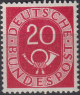 1951 Deutschland > BRD, ** Mi:DE 130, Sn:DE 677, Yt:DE 16, Ziffer Mit Posthorn - Ungebraucht